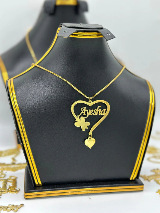 Personalized Heart Name Necklace