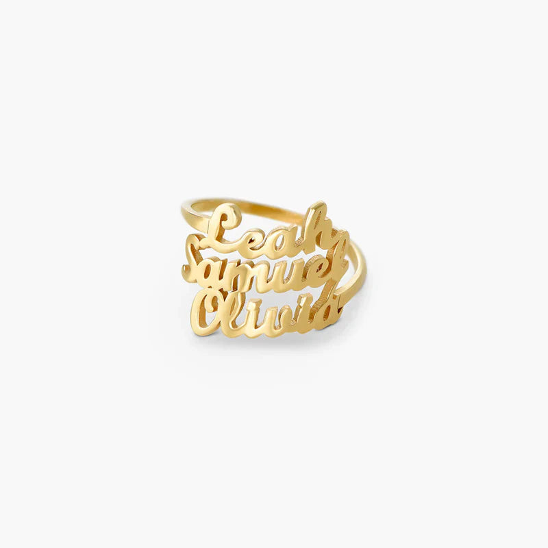 THREE NAME RING