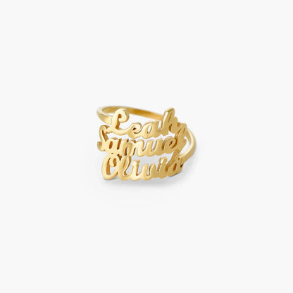 THREE NAME RING