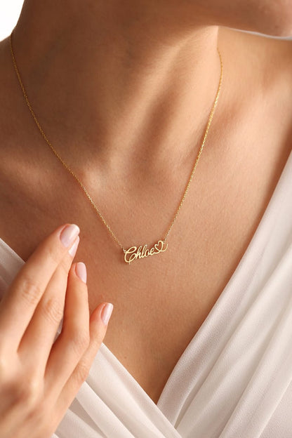 Name necklace - Heart-Notera variant