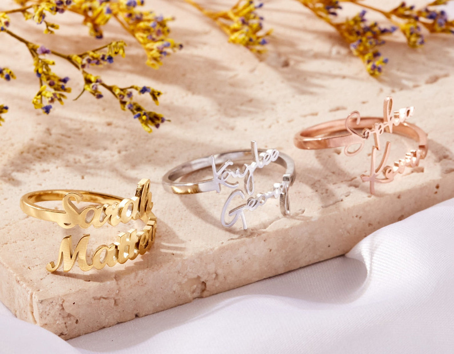Signature Name Ring