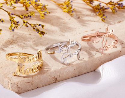 Signature Name Ring