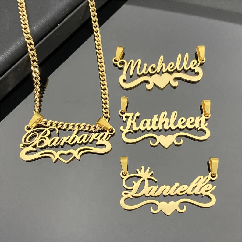 Dainty Nameplate Necklace